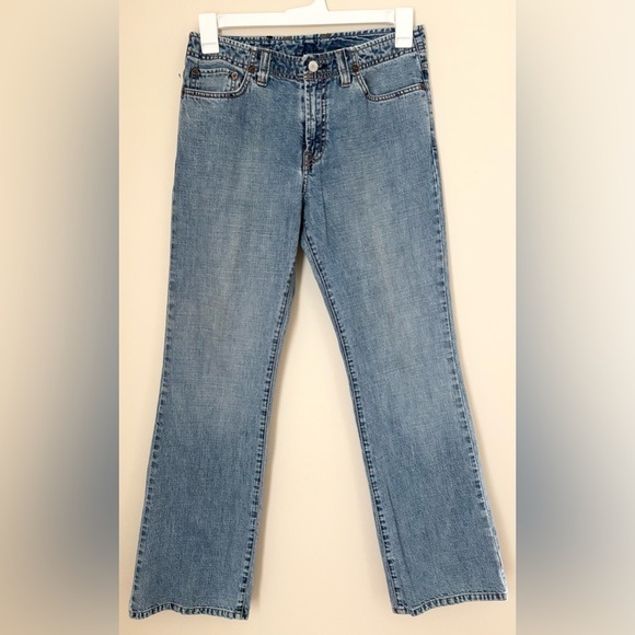 Lucky Brand Vintage Dark Wash Rancher Flare Light Wash Mid Rise Boot Cut Jeans - Picture 2 of 16
